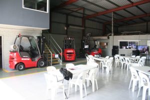 Warehouse with outdoor dining